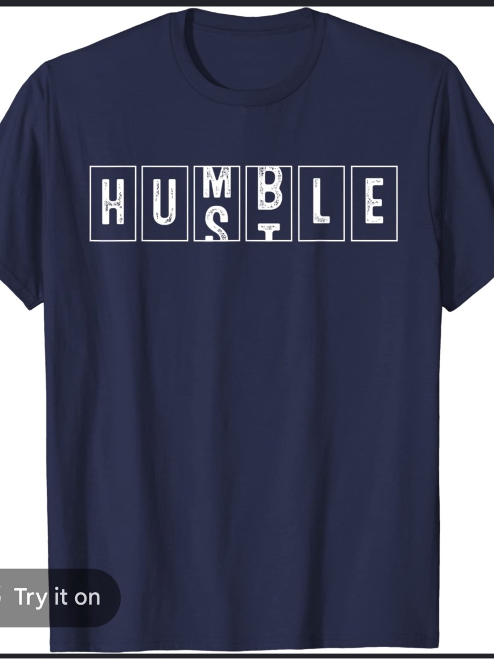 Humble Graphic Tee - Navy Blue Men's Shirt